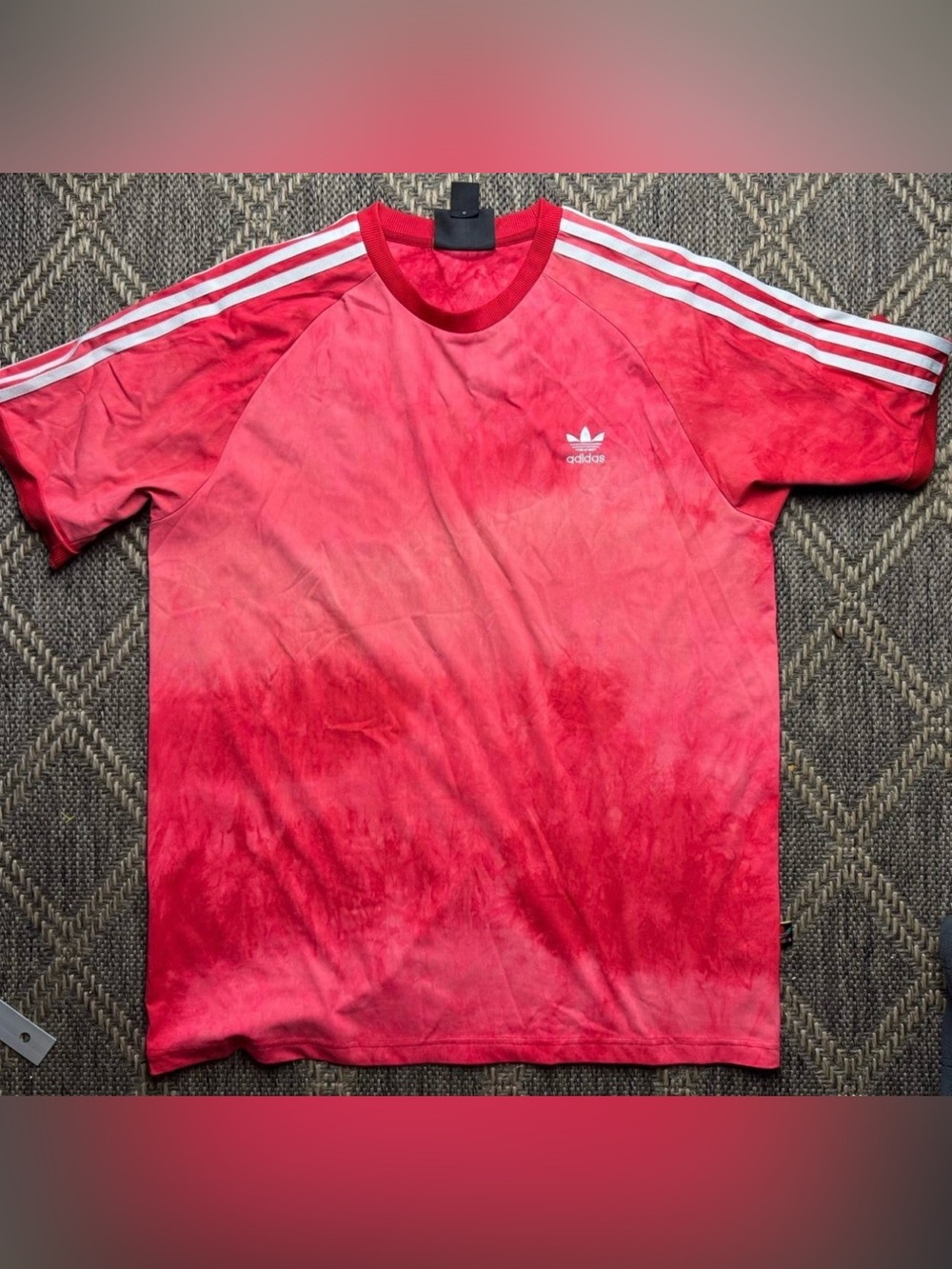 Adidas Pharrell Williams Shirt Mens L Tie Dye Trefoil Three Stripes HU CW9101